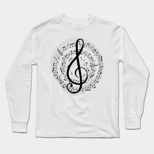 Treble Clef Long Sleeve T-Shirt